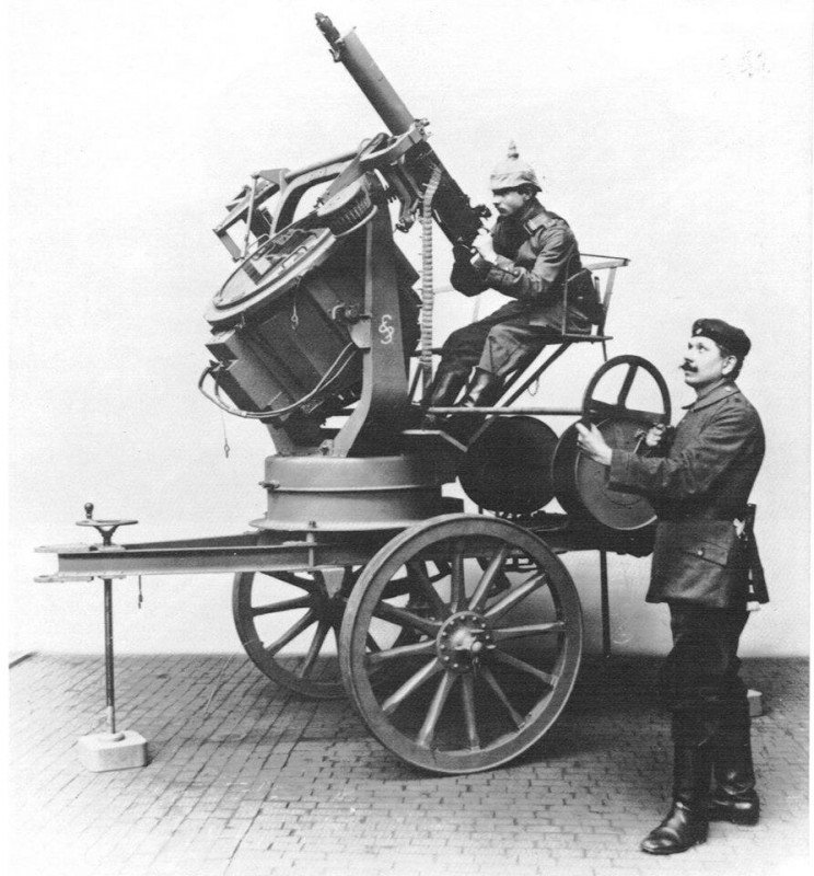 Первая мировая война и первые опыты по созданию ПВО. Германия.
