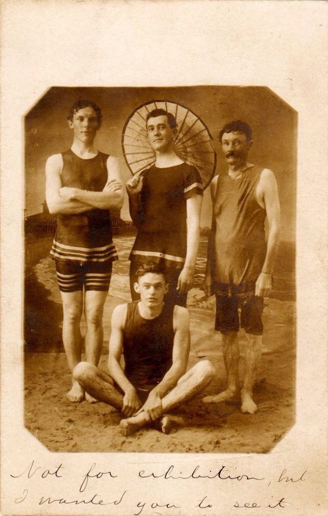 Мужские купальники начала 20-го века: один из самых ужасных костюмов всех времен