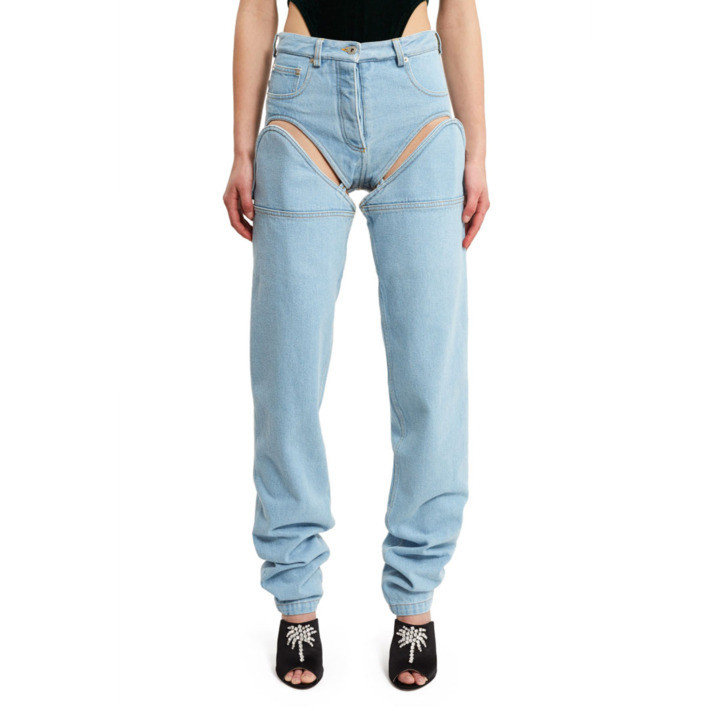 Французский бренд Y/Project свой вариант многофункциональных джинсов предлагает за невероятную сумму в 425 долларов.