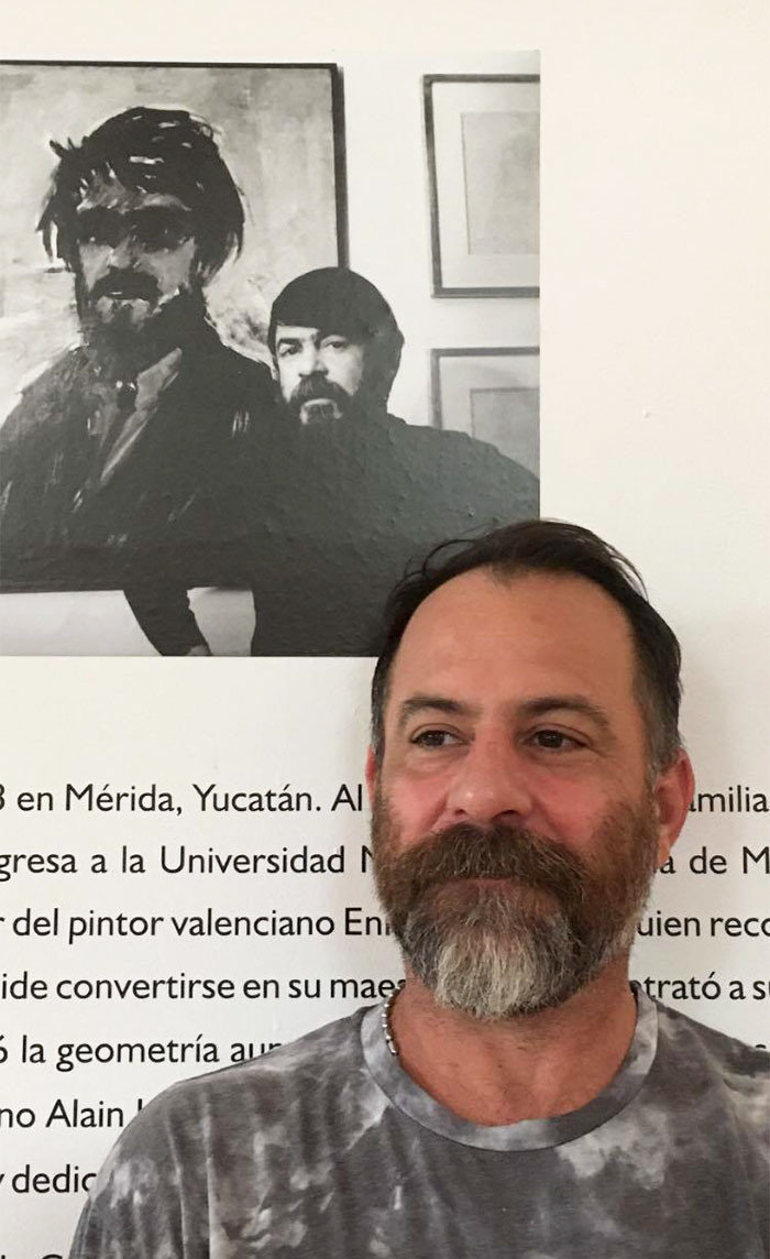 "Я и мексиканский художник Хуан Гарсия Понсе"