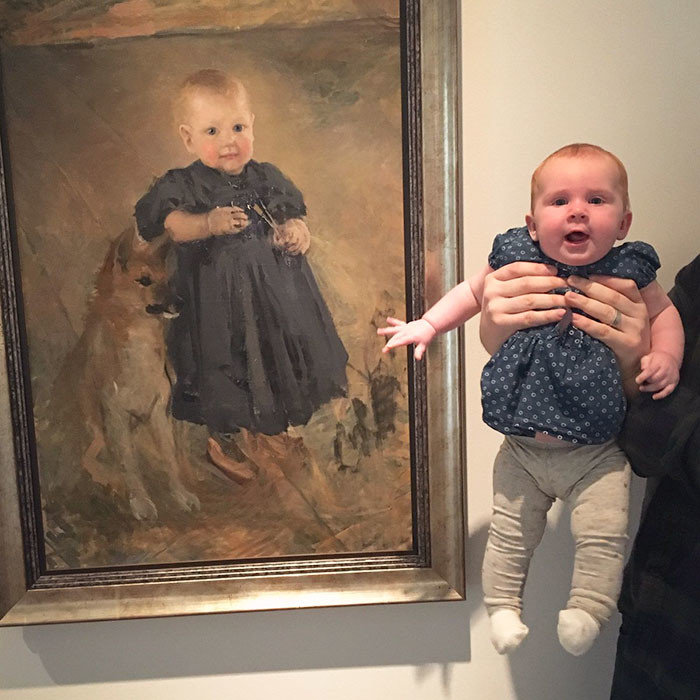 У нашей малышки есть близнец в картинной галерее"