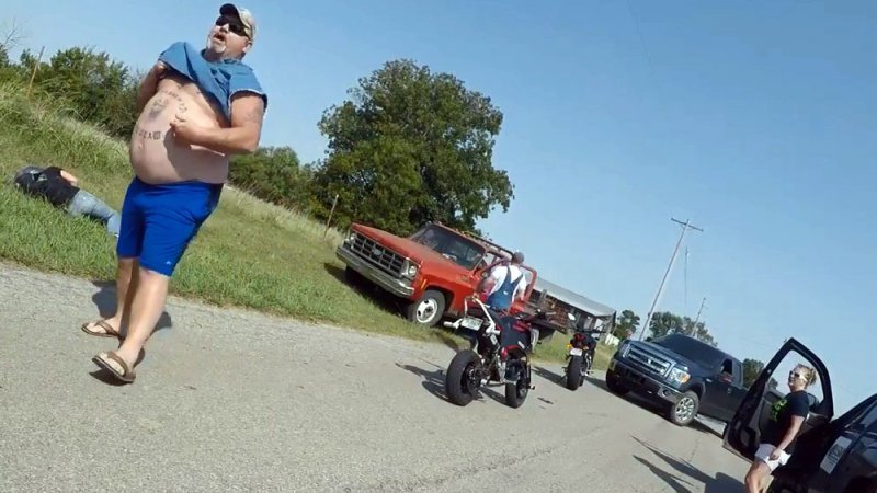 Road Rage на сельских дорогах Оклахомы
