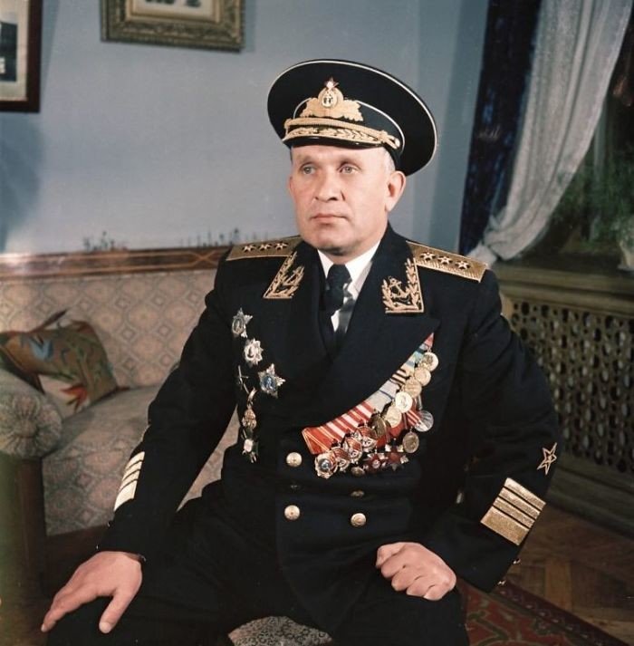 Адмирал Горшков. Крым, Севастополь, 1954
