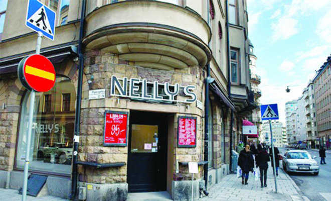 Кафе Nelly’s в Стокгольме