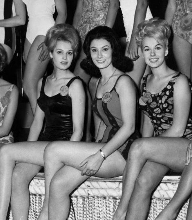 Мисс Финляндия, Мисс Франция и Мисс Германия. 1963 год.