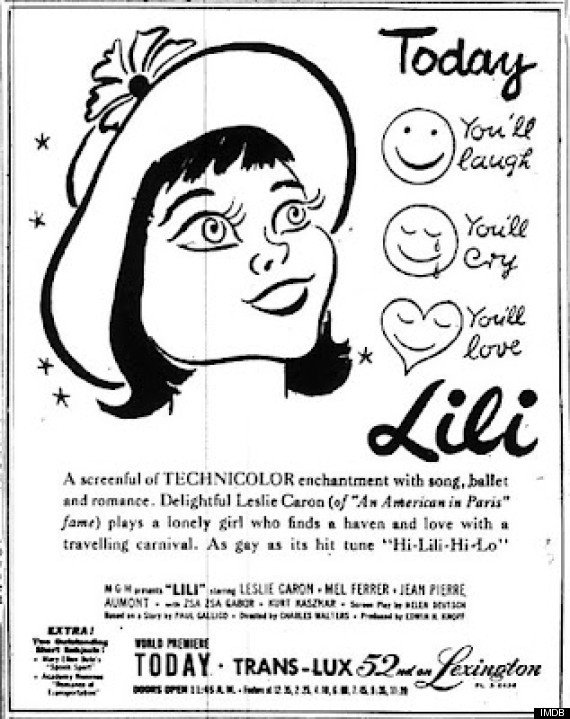 3. В 1953 году смайлик впервые был изображен на рекламном постере к фильму "Лили", размещенном в газете New York Herald Tribune.