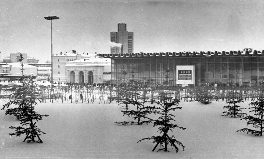 Курский вокзал. Фото 1965 года.