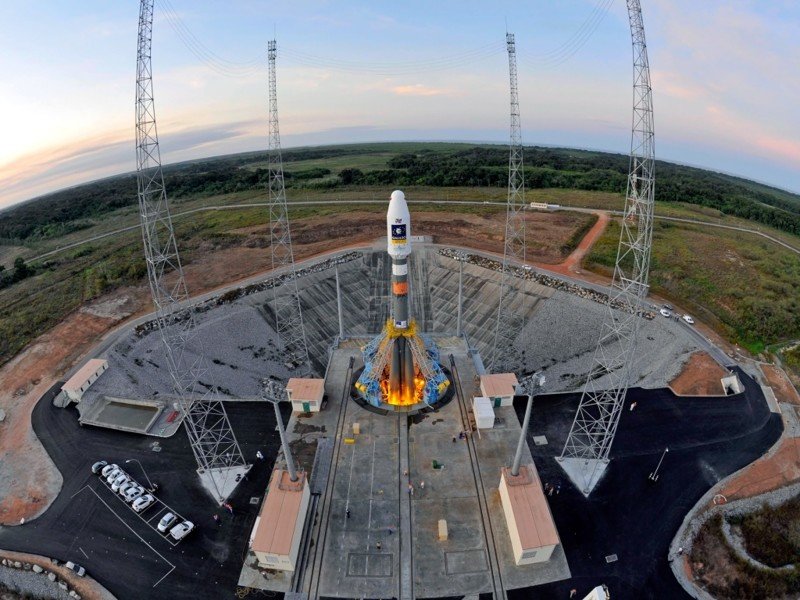 Российские космические пуски на космодроме "Куру" Французской Гвианы