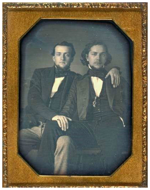 Одни из первых фотографий гомосексуальной пары - 1850 год