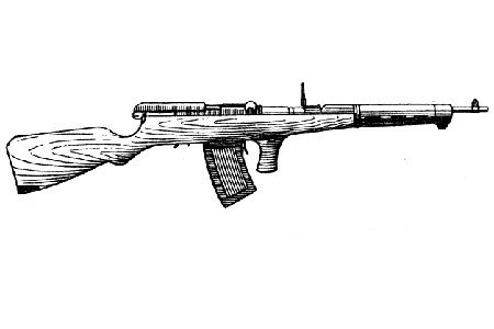 Предвестники пистолета пулемета Шпагина (ППШ). Так выглядел пистолет-пулемет Федорова.