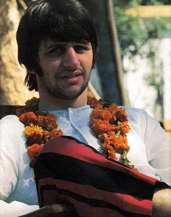 Ринго Старр в Индии, февраль 1968 г.
