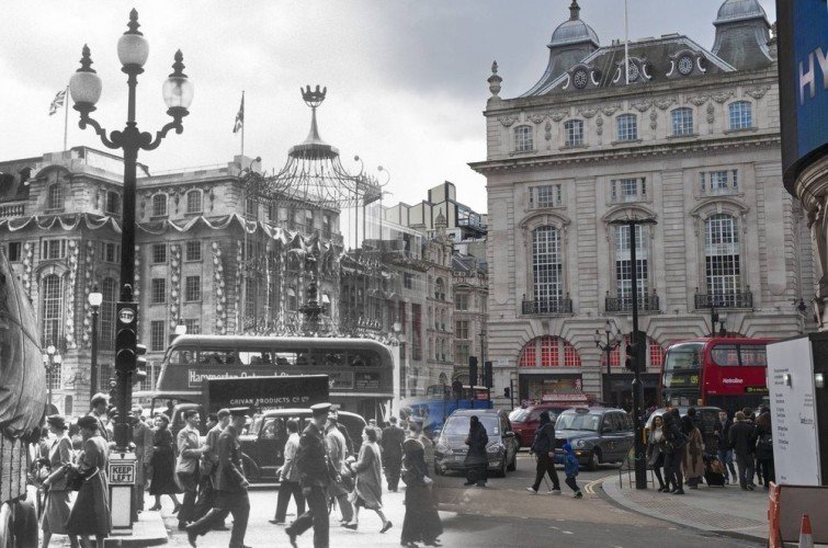 Великобритания. Лондон. 1953—2014. Площадь Пикадилли