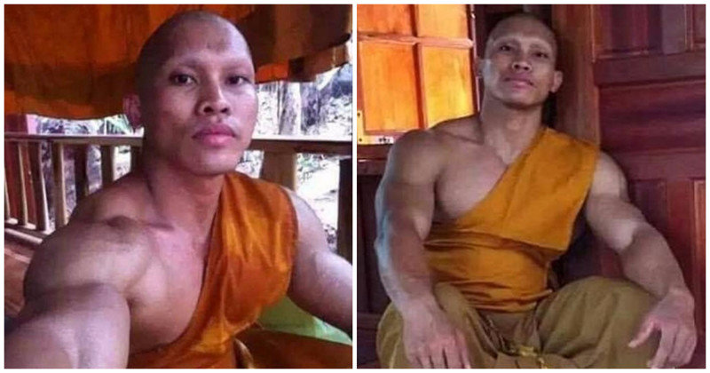 Фотографии подкачанного монаха поразили жителей Таиланда