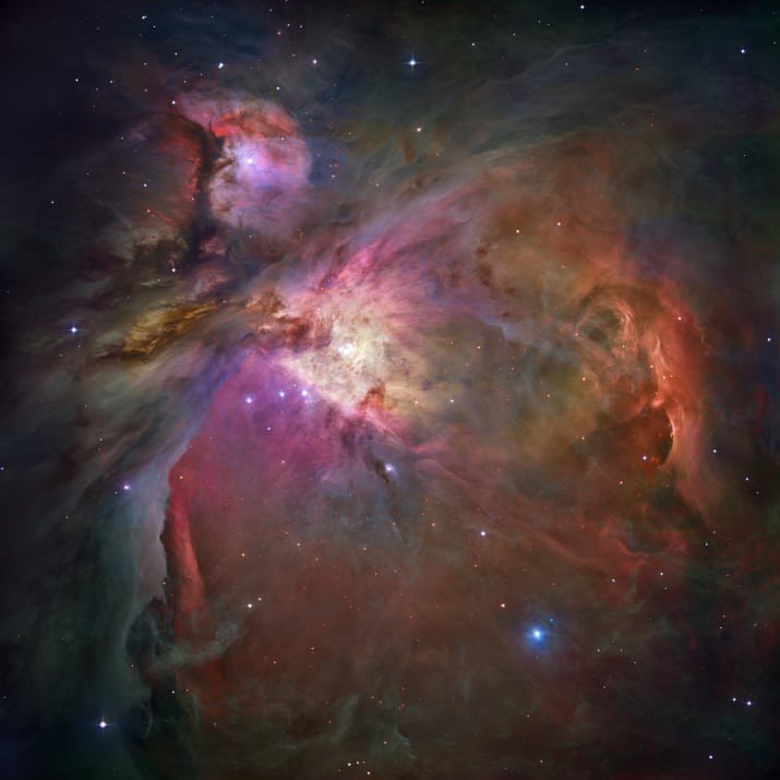 Туманность Ориона, где формируются тысячи новых звезд