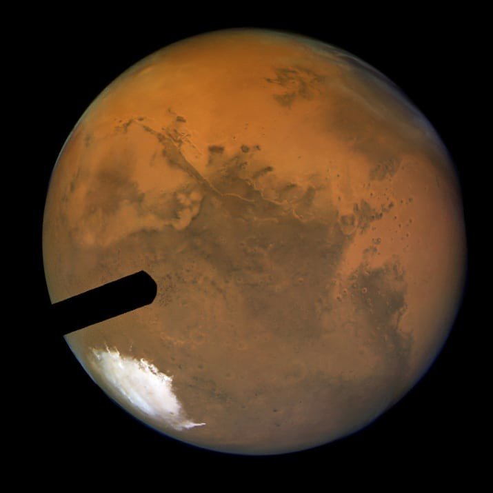 Самое четкое изображение Марса, полученное с Земли