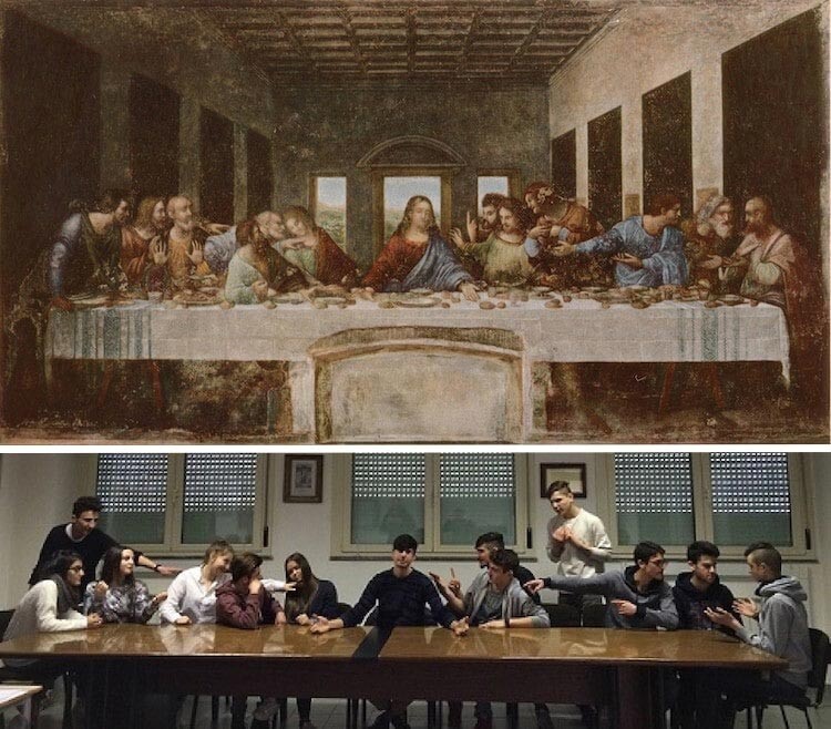 «Тайная вечеря» Леонардо да Винчи (1452-1519)