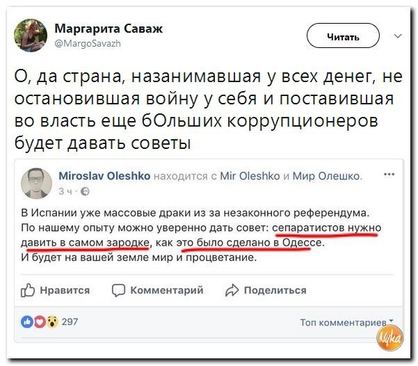 Политические коментарии соцсетей - 246
