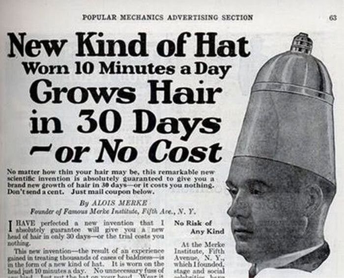 Носите эту волшебную шапочку 10 минут в день, и за месяц вы избавитесь от лысины!