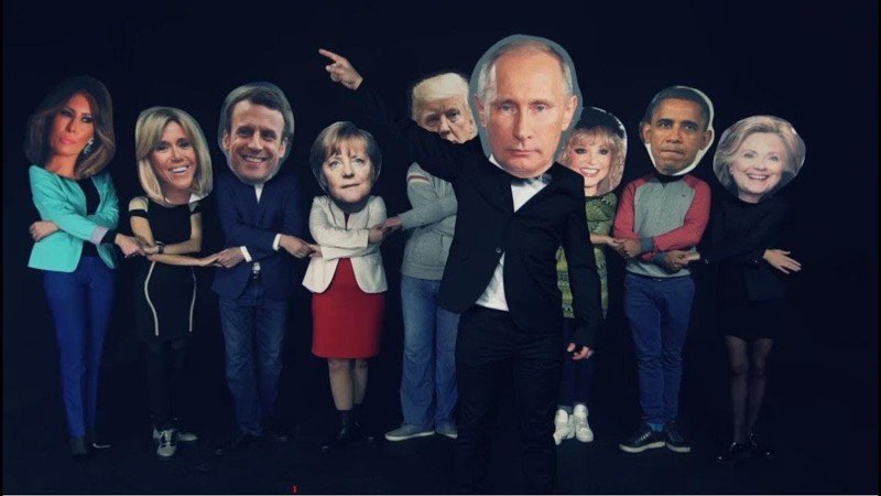 Видео с Путиным, Меркель, Трампом и Обамой набрало более 1 млн просмотров на Youtube 