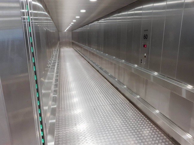 20-метровый лифт в датской больнице