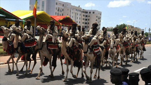 Подразделение малийской армии на верблюдах. Бамако, Мали, 2010 год