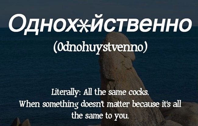 Буквально: половые члены одного размера. Когда вам совершенно все равно и ничего вас не волнует.