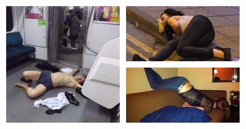 16 доказательств того, что пьяный человек может уснуть где угодно