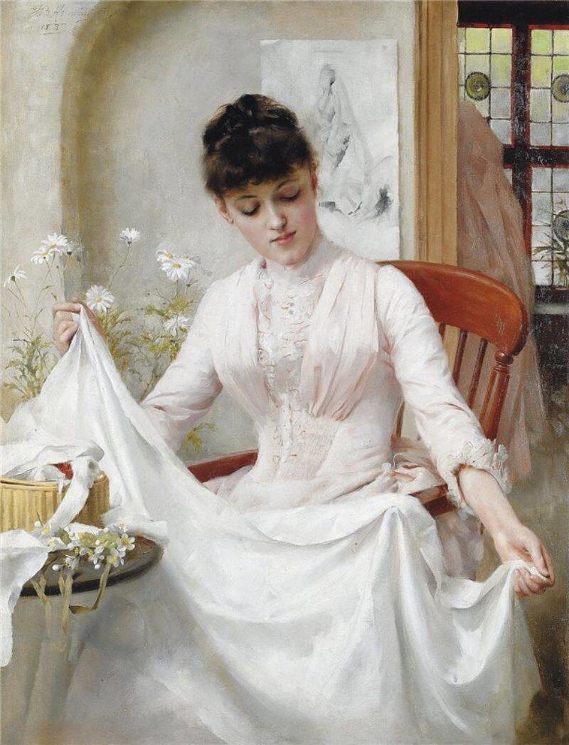 Thomas Benjamin Kennington. The Wedding Dress