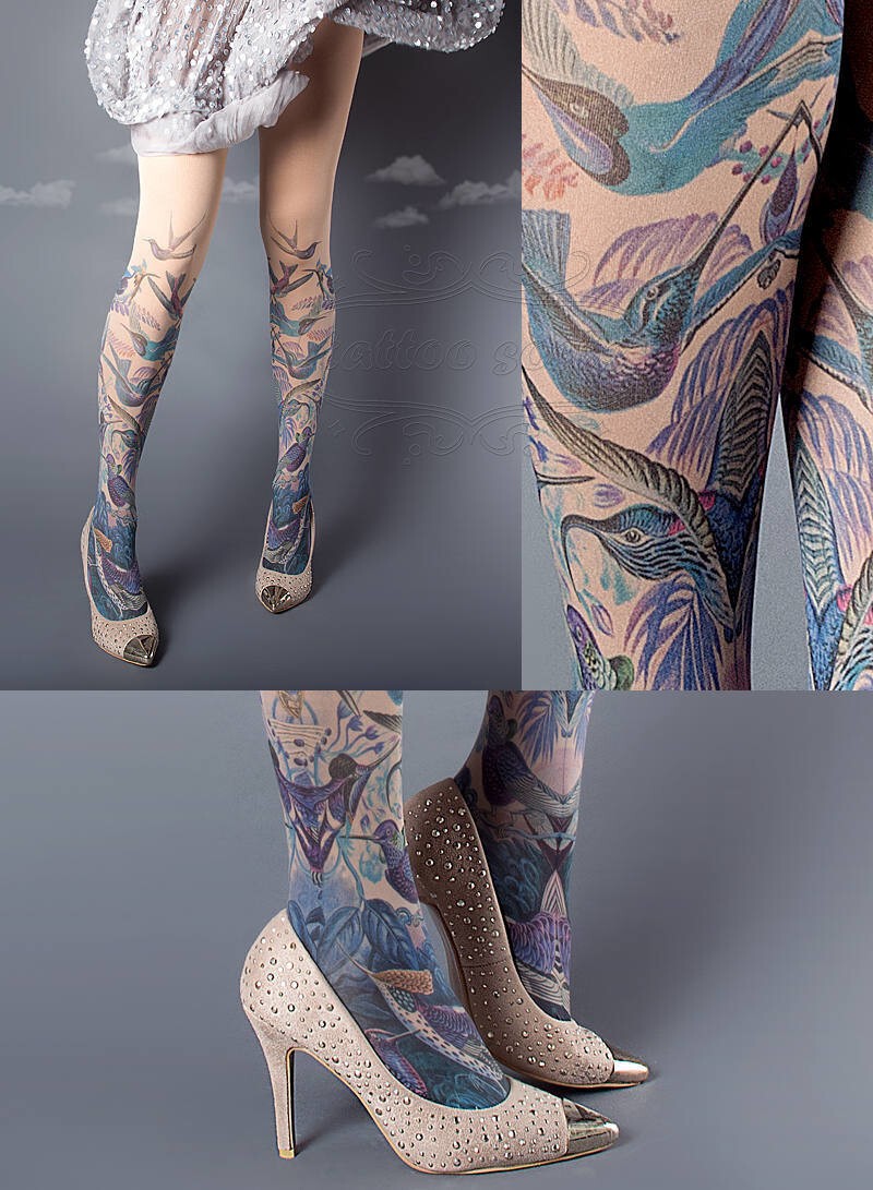 TattooSocks — колготки, которые покроют ваши ноги красивыми татуировками без игл и краски