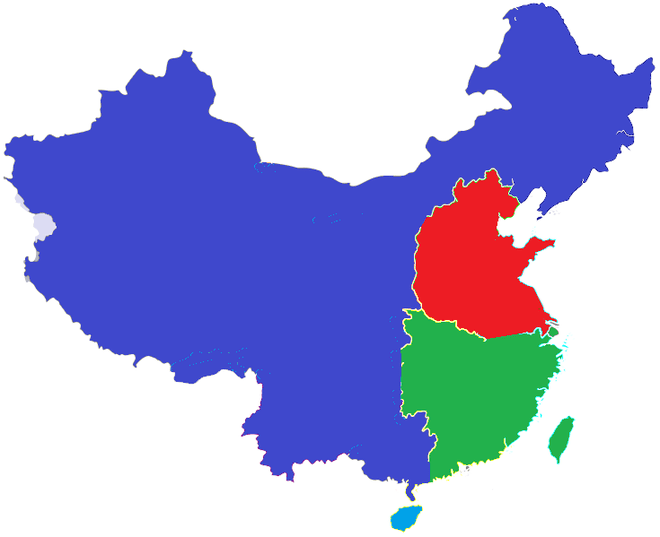 Китай: площадь 9 598 962 кв км, население 1 380 083 000 человек. Логика заселения здесь понятна — вдоль крупных рек, недалеко от крупных городов и поближе к морю