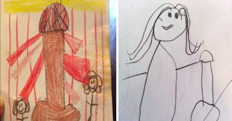 15 безобидных детских рисунков, от которых родители в шоке
