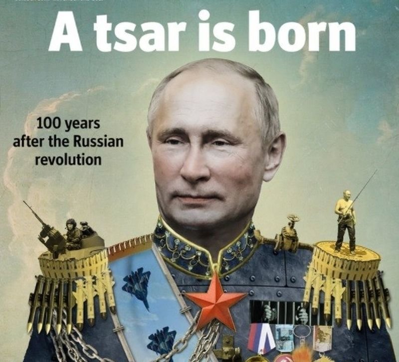 The Economist поместил на обложку Путина в образе царя
