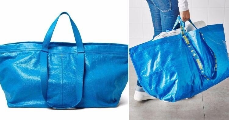Вначале этого года Баленсиага отличились тем, что выпустили сумку за $ 2000, которая покупателям IKEA показалась очень знакомой