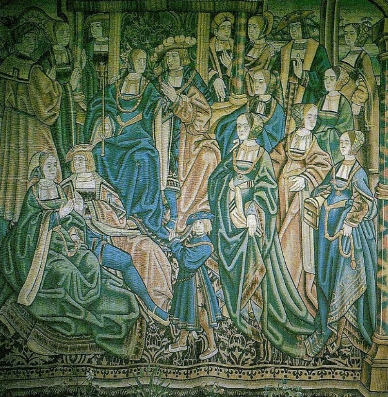 Свадьбы Артура принца Уэльского и инфанты Каталины Арагонской - фламандский гобелен (начало XVI века) 