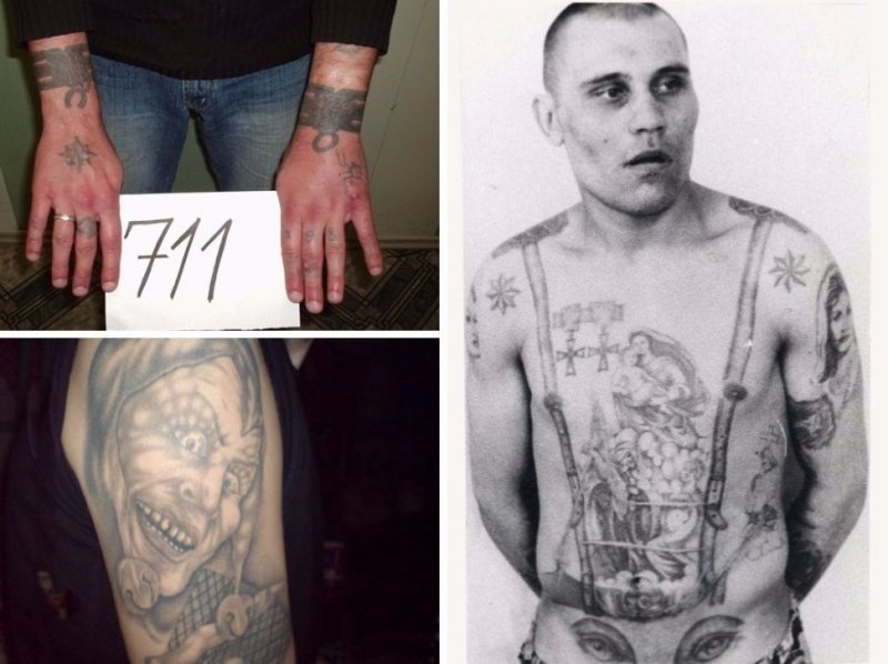 Татуировки, которых стоит опасаться: что значат уголовные наколки (18 фото)