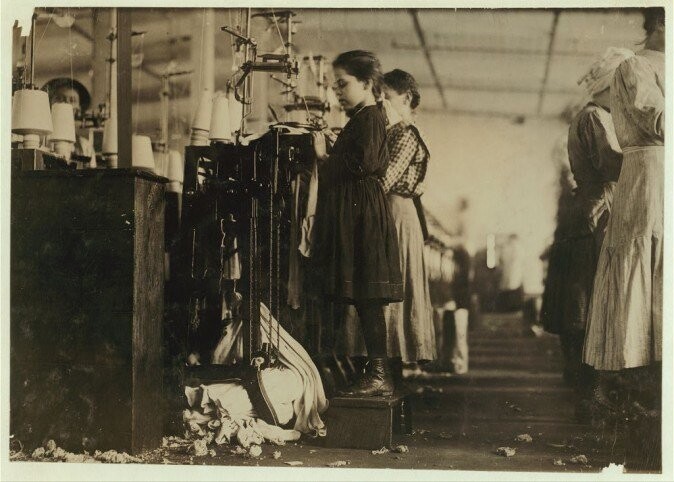 Эксплуатация детей на американских заводах в начале ХХ века