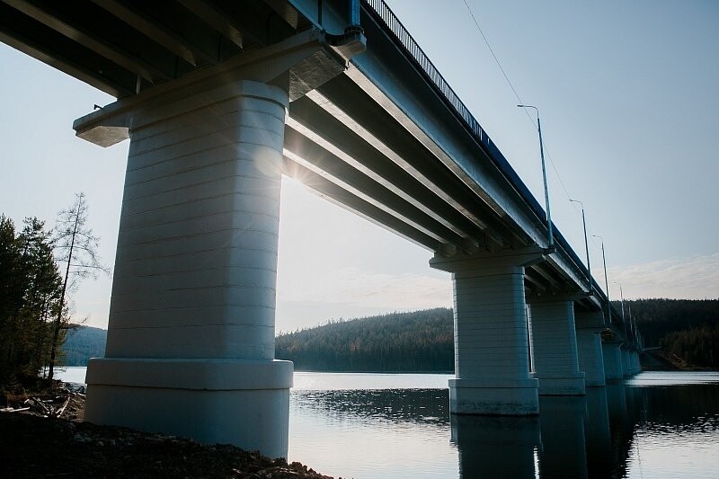 Самый длинный мост на федеральных трассах Иркутской области