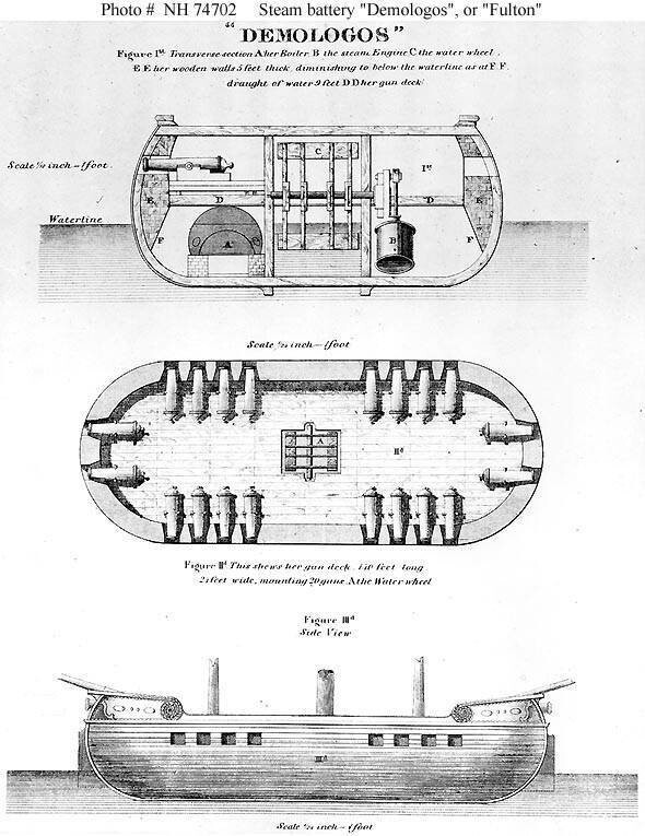 2. Военный пароход «Демологос» (1816 г), США