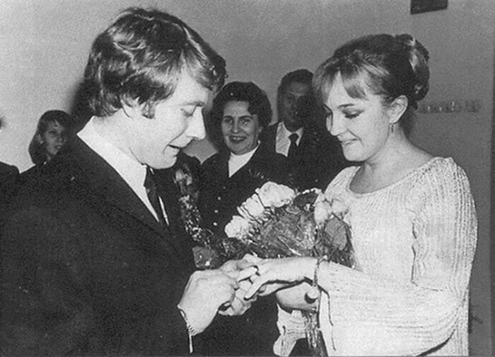 Андрей Миронов и Екатерина Градова в день бракосочетания