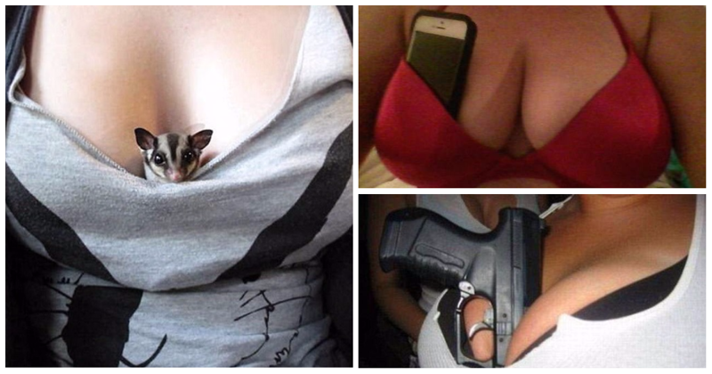19 фото-доказательств, что обладательницам пышной груди сумки не нужны