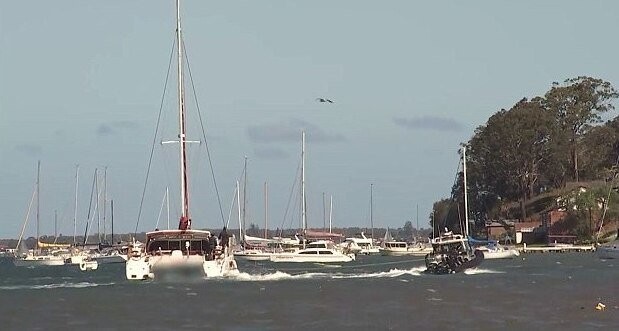 Полиция перехватила яхту неподалеку от озера Маккуори в штате Новый Южный Уэльс