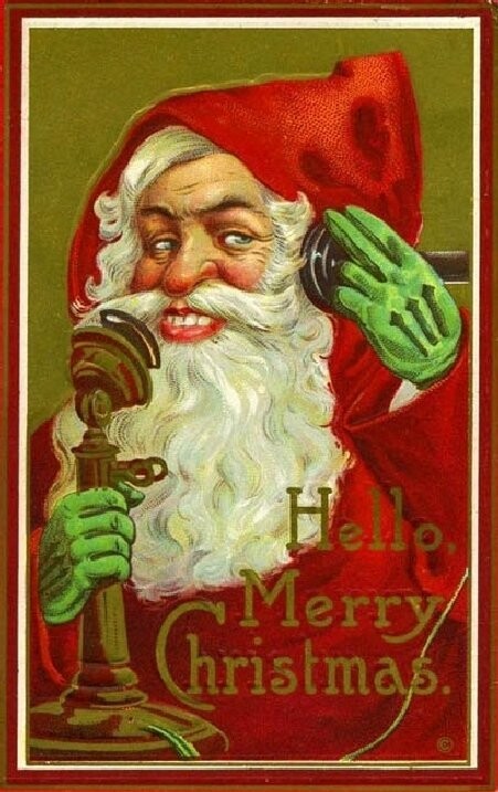 Рождественские и новогодние открытки начала XX века