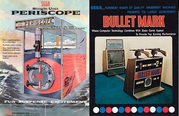 Игровые автоматы Periscope и Bullet Mark