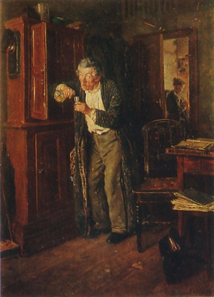 Владимир Маковский — «Тихонько от жены» (1872 год)