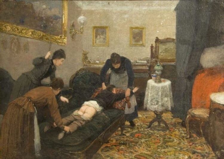 Павел Ковалевский — «Порка» (1880 год) 