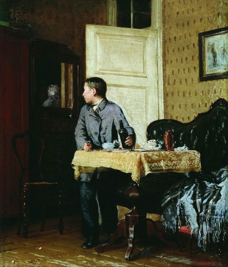 Василий Максимов — «По примеру старших» (1864 год)