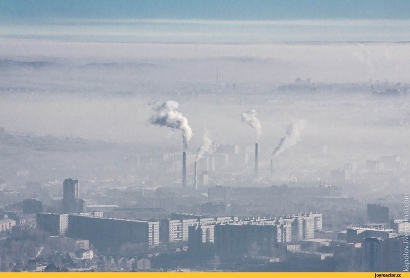 Дышать нечем... красноярск входит в десятку самых загрязненных городов России