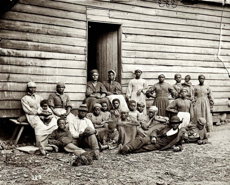 Спасшиеся от рабства в Вирджинии, 1861 год 