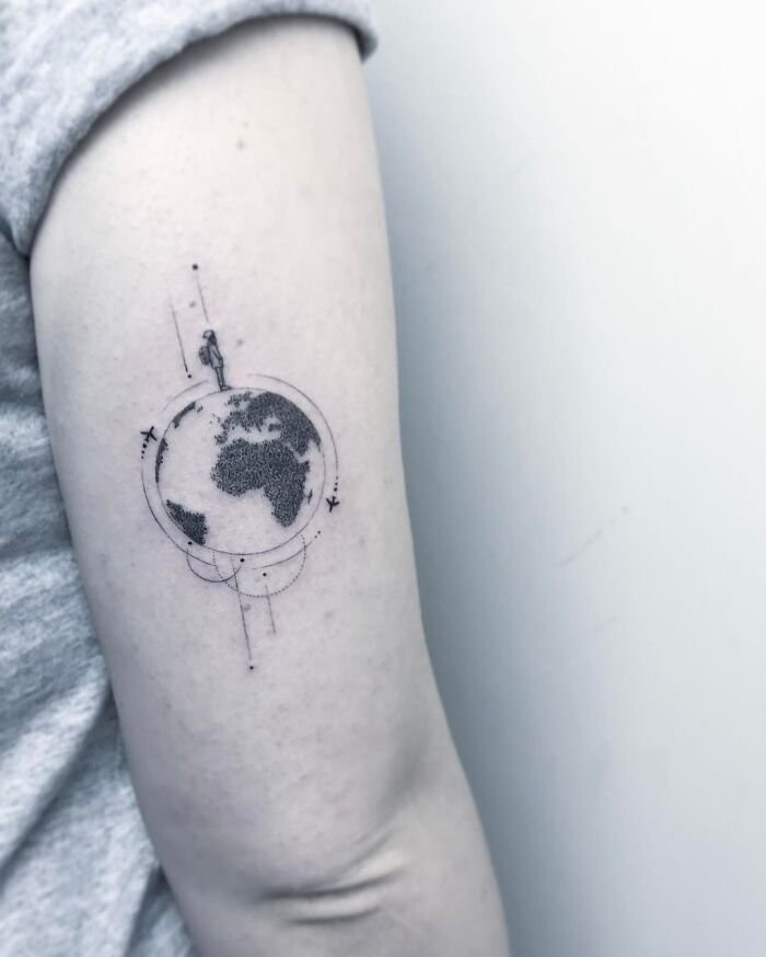 50 творческих татуировок для настоящих любителей путешествий