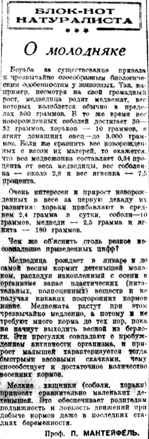 «Известия», 29 ноября 1934 г.